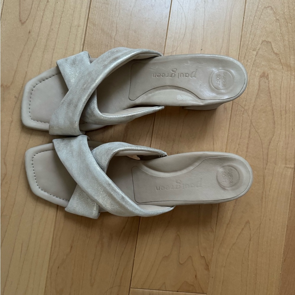 Paul Green Lauren Low Sandal Heels Size 7